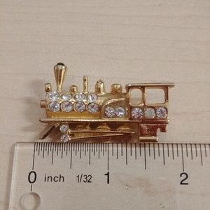 Train Engine Brooch Pin